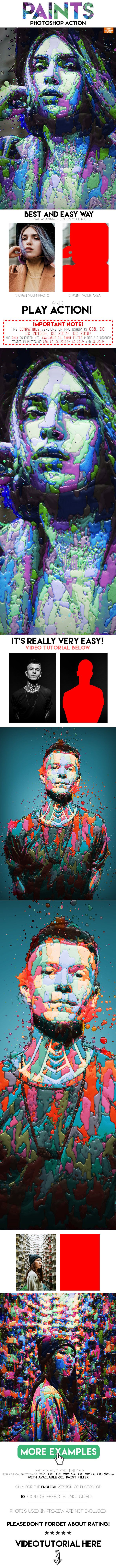 Paints Photoshop Action Paints Photoshop Action