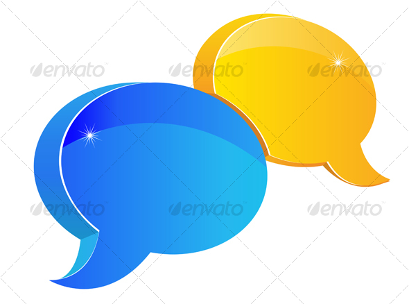 Speech or chat symbol - Decorative Vectors