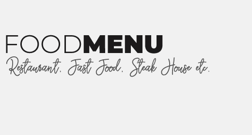 Food Menu