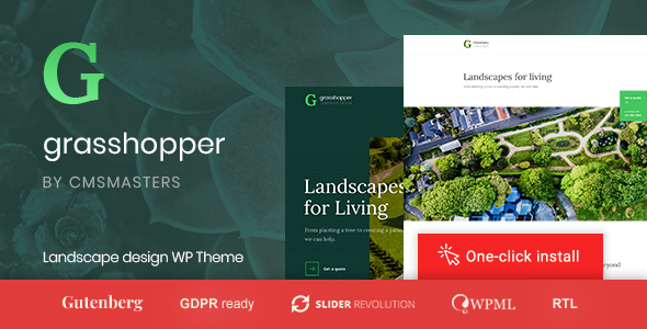 Grasshopper - Landscape Design and Gardening Services WP Theme