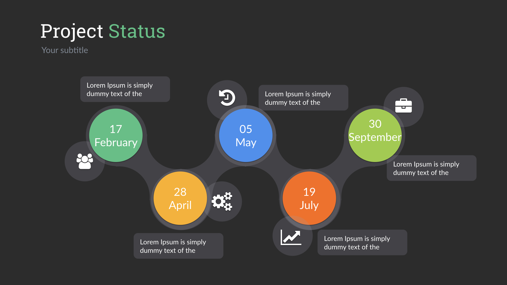 Project Status Keynote Presentation Template by SanaNik | GraphicRiver