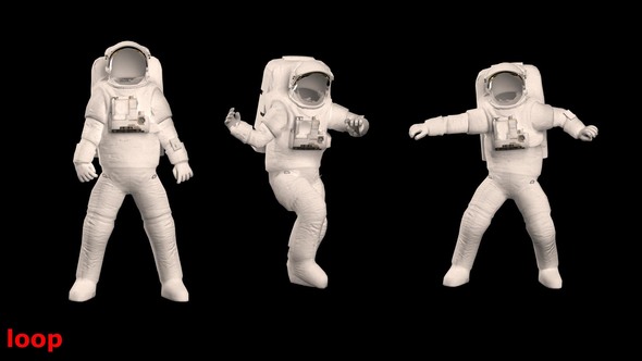 Funny Dancing Astronaut