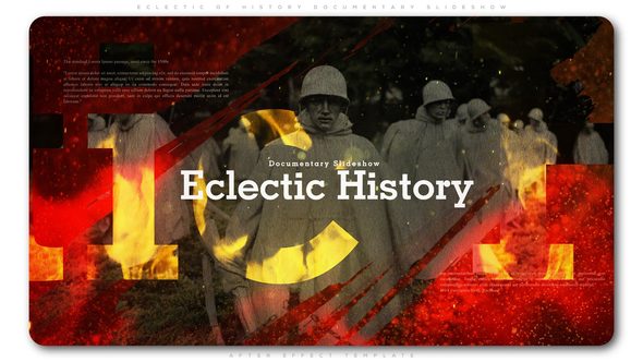 Eclectic of History Documentary Slideshow Openers template preview