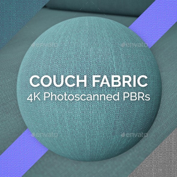 Blue Couch Fabric - 3Docean 23068494