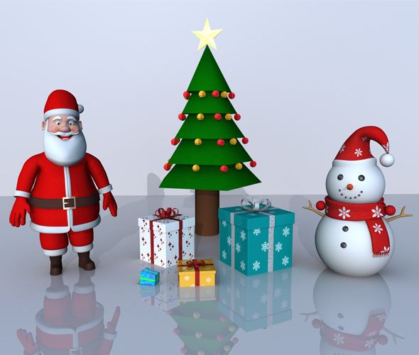 Christmas 3D Model - 3Docean 23068803