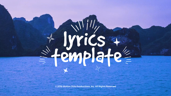 Lyrics Template - VideoHive 23069592