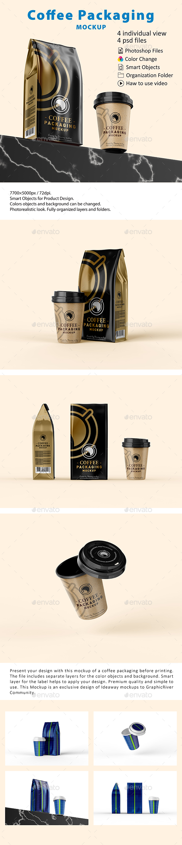 Download Coffee Packaging Mockup By Idaeway Graphicriver