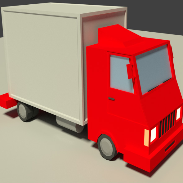 Low Poly Truck - 3Docean 19979652