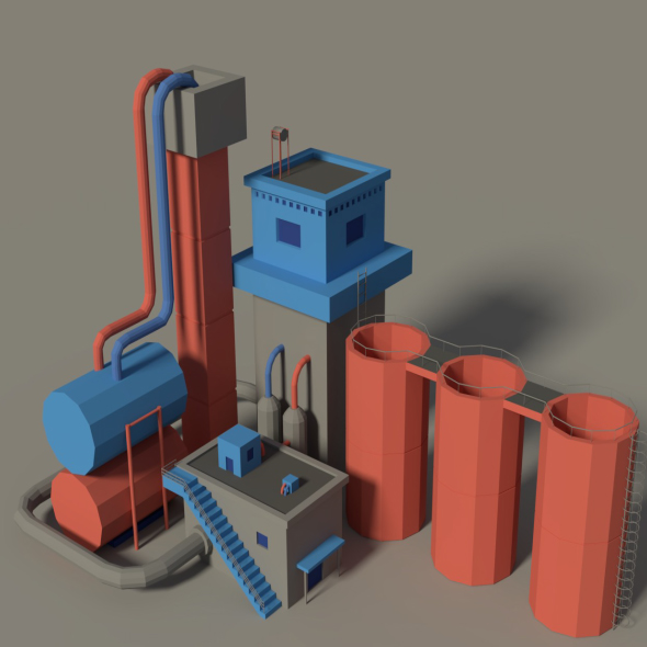 Low Poly Factory - 3Docean 19930633