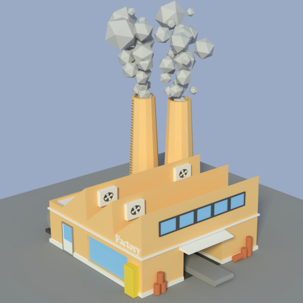 Low Poly Factory - 3Docean 19936497