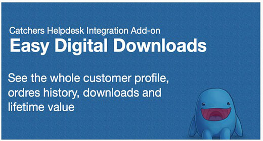 Easy Digital Downloads & Catchers Helpdesk Integration Add-on