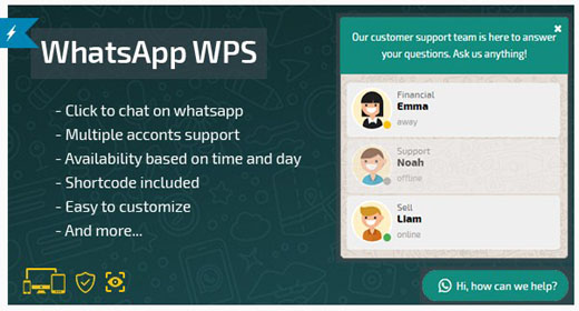 WhatsApp WPS Best support plugin with Whatsapp
