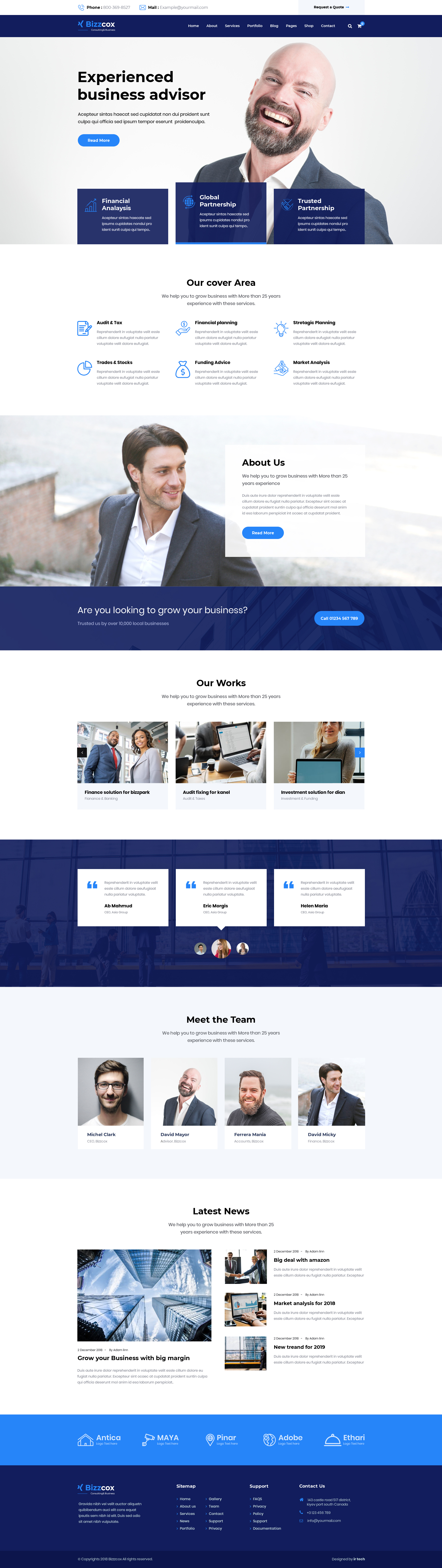 Bizzcox - Business Consulting Template by byteseed | ThemeForest