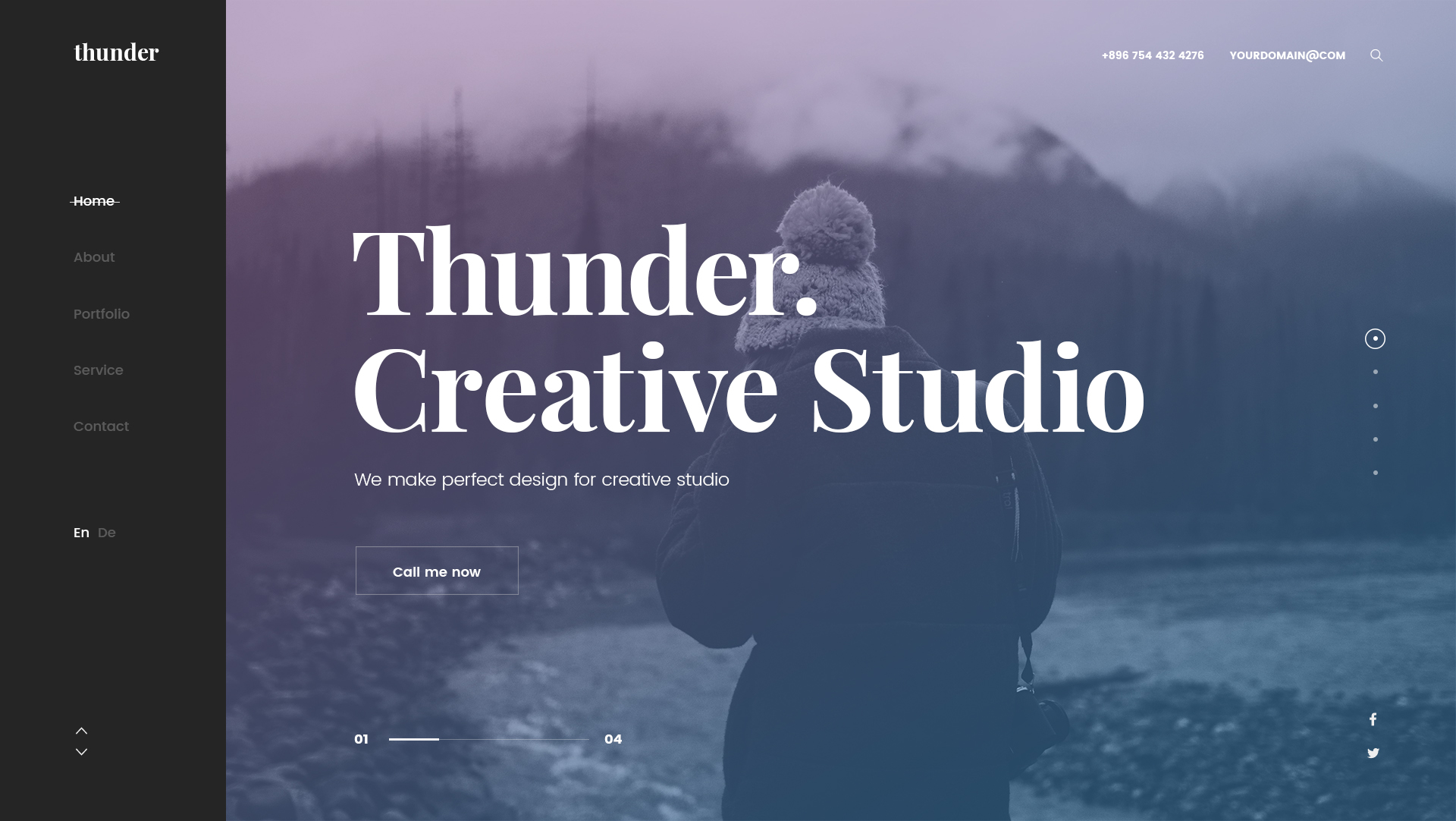 Thunder - Creative PSD Template