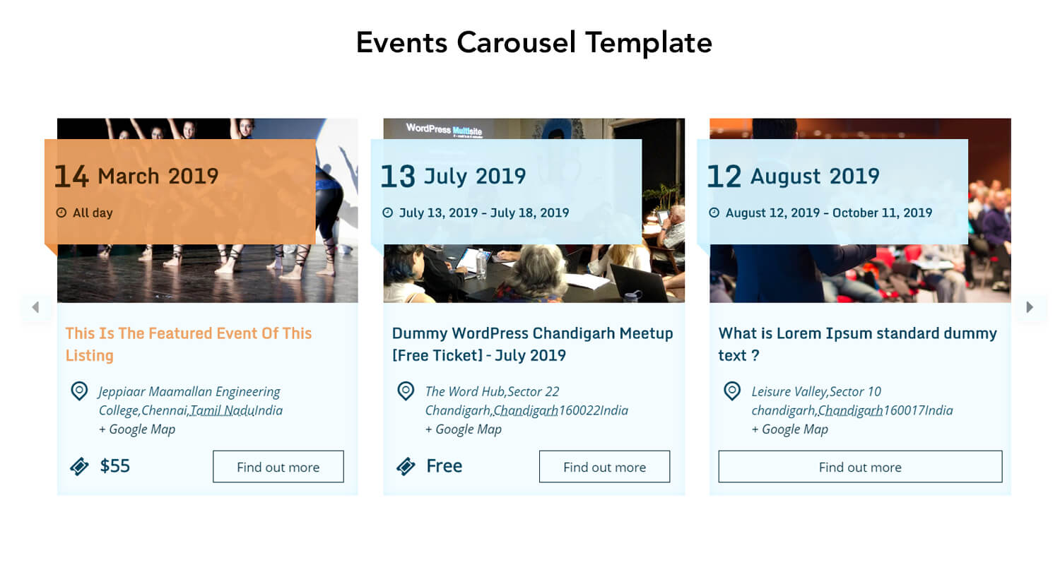 Events Shortcodes & Templates Pro Addon For The Events Calendar by