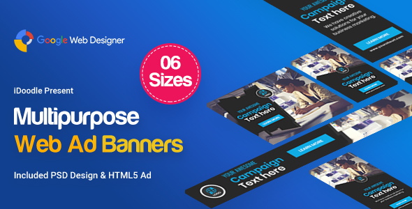 Multi Purpose Banners HTML5 D16 - GWD