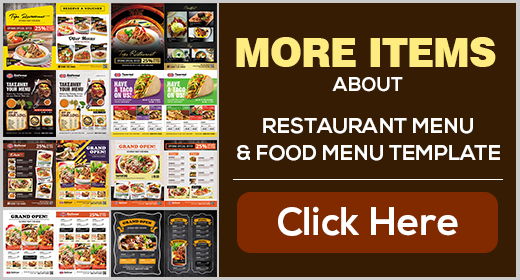 Restaurant Menu - Food Menus Template