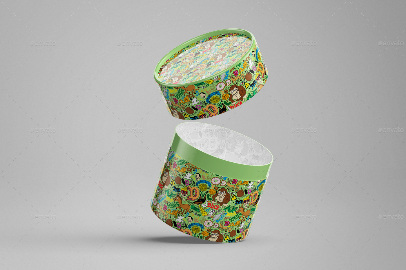 Short Tube / Can Packaging Mock-Up, Graphics | GraphicRiver
