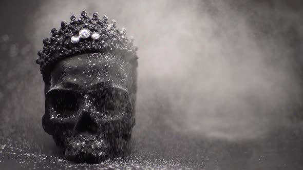 White Powder Flies on the Skull alt