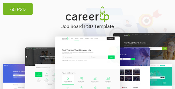 CareerUp - The Most Popular Job Board PSD Template - Corporate PSD Templates