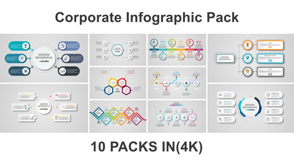 Corporate Infographic Pack - VideoHive 23086898