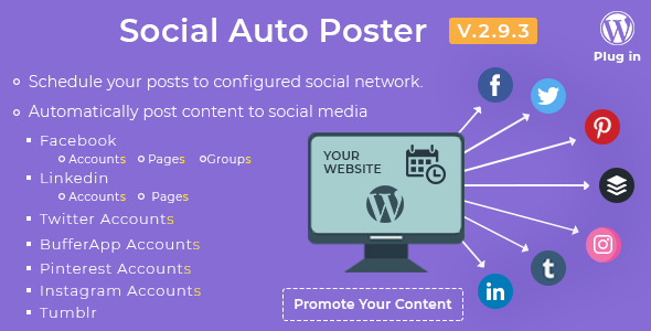 Social Auto Poster - WordPress Plugin - CodeCanyon Item for Sale