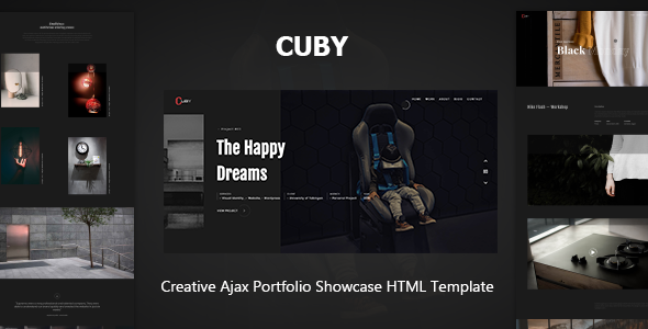 Cuby – Portfolio Showcase HTML Template