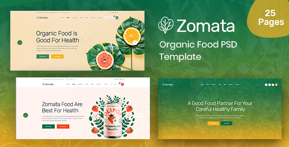 Zomata - Organic - ThemeForest 23085860