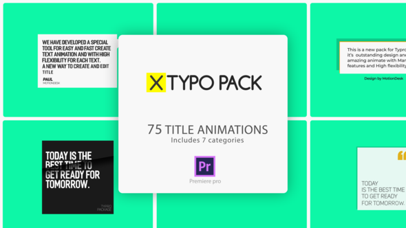 XTypo Titles - 75 Title Animations
