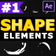 Cartoon Shape Elements | After Effects - VideoHive Item for Sale