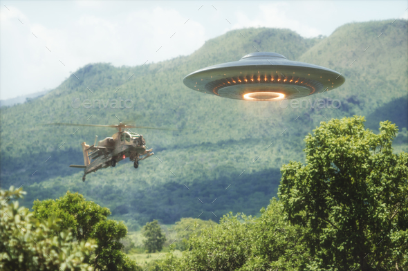 Unidentified Flying Object Worlds War - Stock Photo - Images