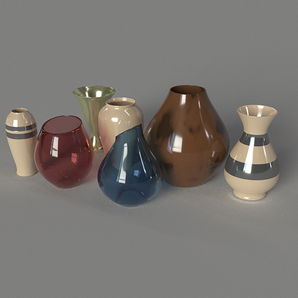 Vase Set 7 - 3Docean 23091368