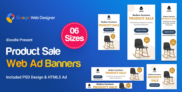 Product Sale Banners Ad - Google Web Design