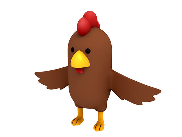 Brown Chicken Character - 3Docean 23093703