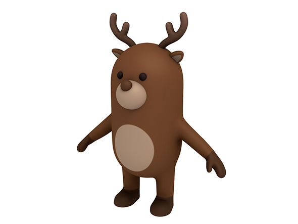 Reindeer Character - 3Docean 23093729