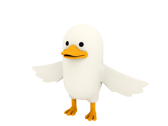 White Duck Character - 3Docean 23093793
