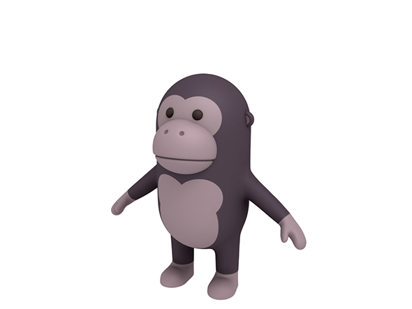 Gorilla Character - 3Docean 23093828