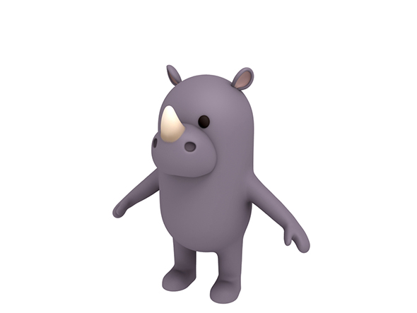 Rhinoceros Character - 3Docean 23093884
