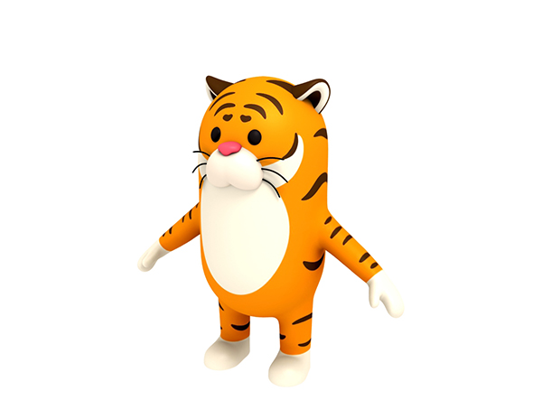 Tiger Character - 3Docean 23093895