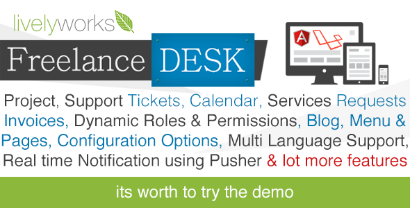 FreelanceDesk - Support System | Project Management | CRM