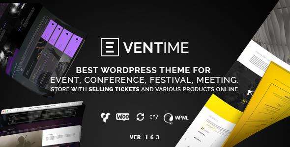 Eventime - Conference, Event, Fest, Ticket Store Theme - Events Entertainment