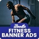 Gym Fitness Banners Ad D34 - Google Web Design