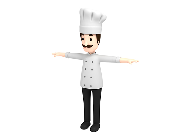 CartoonMan003 Chef - 3Docean 23099908
