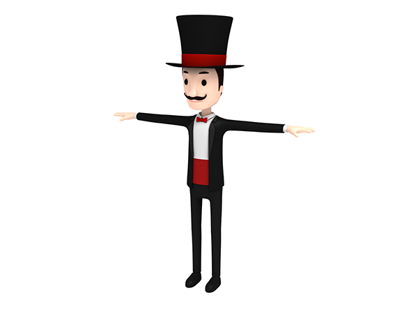 CartoonMan012 Magician - 3Docean 23099929