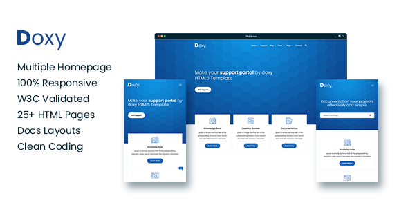 Excellent Doxy - Knowlegebase & Documentation Site Template