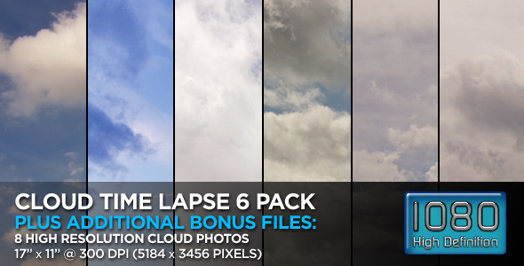 Time Lapse Clouds (6-Pack)