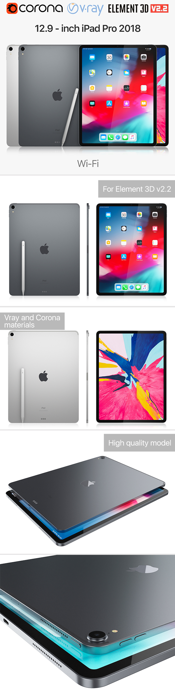 Apple iPad Pro - 3Docean 23104983