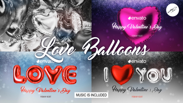 Love Balloons 1 - VideoHive 23105157