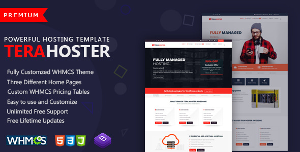 Incredible TeraHoster - Professional Hosting Template with WHMCS