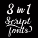 3 in 1 Script fonts bundle, Fonts | GraphicRiver